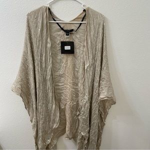 Marc New York cardigan tan large NWT